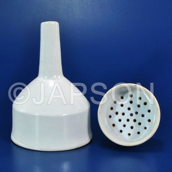 Buchner Funnels, Porcelain, With Sintered Disc Buchner Funnels, Porcelain, With Sintered Disc